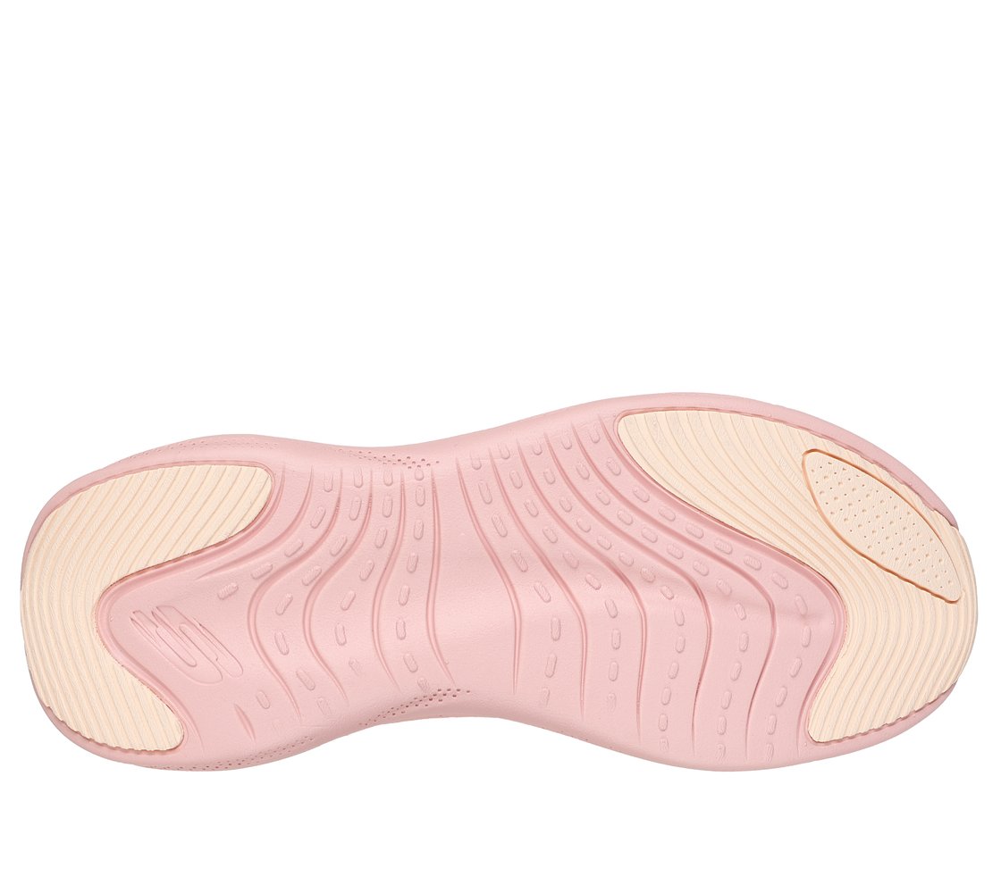 SKECH CLOUD-GENTLE GLOW, BURGUNDY Footwear Bottom View