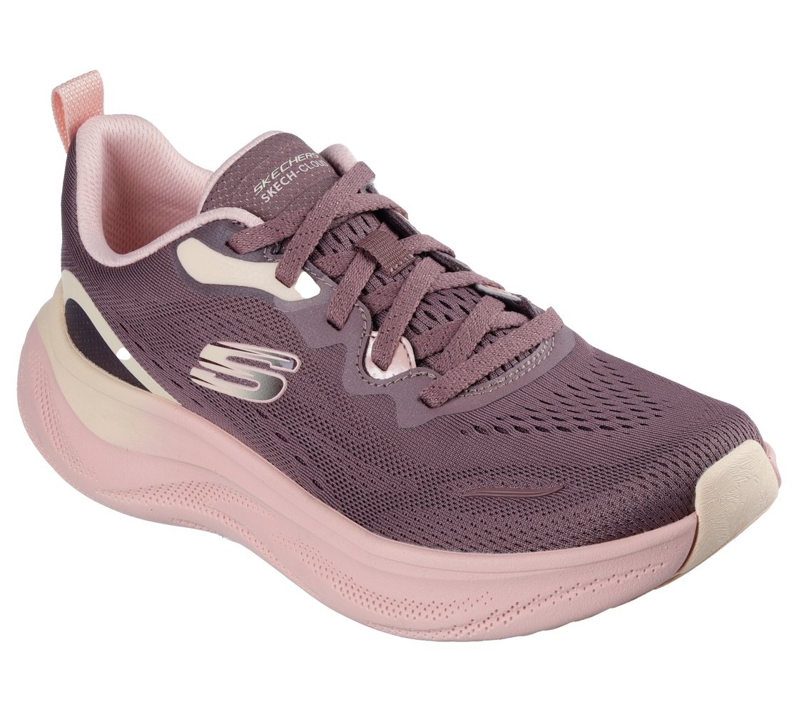 SKECH CLOUD-GENTLE GLOW, BURGUNDY Footwear Right View