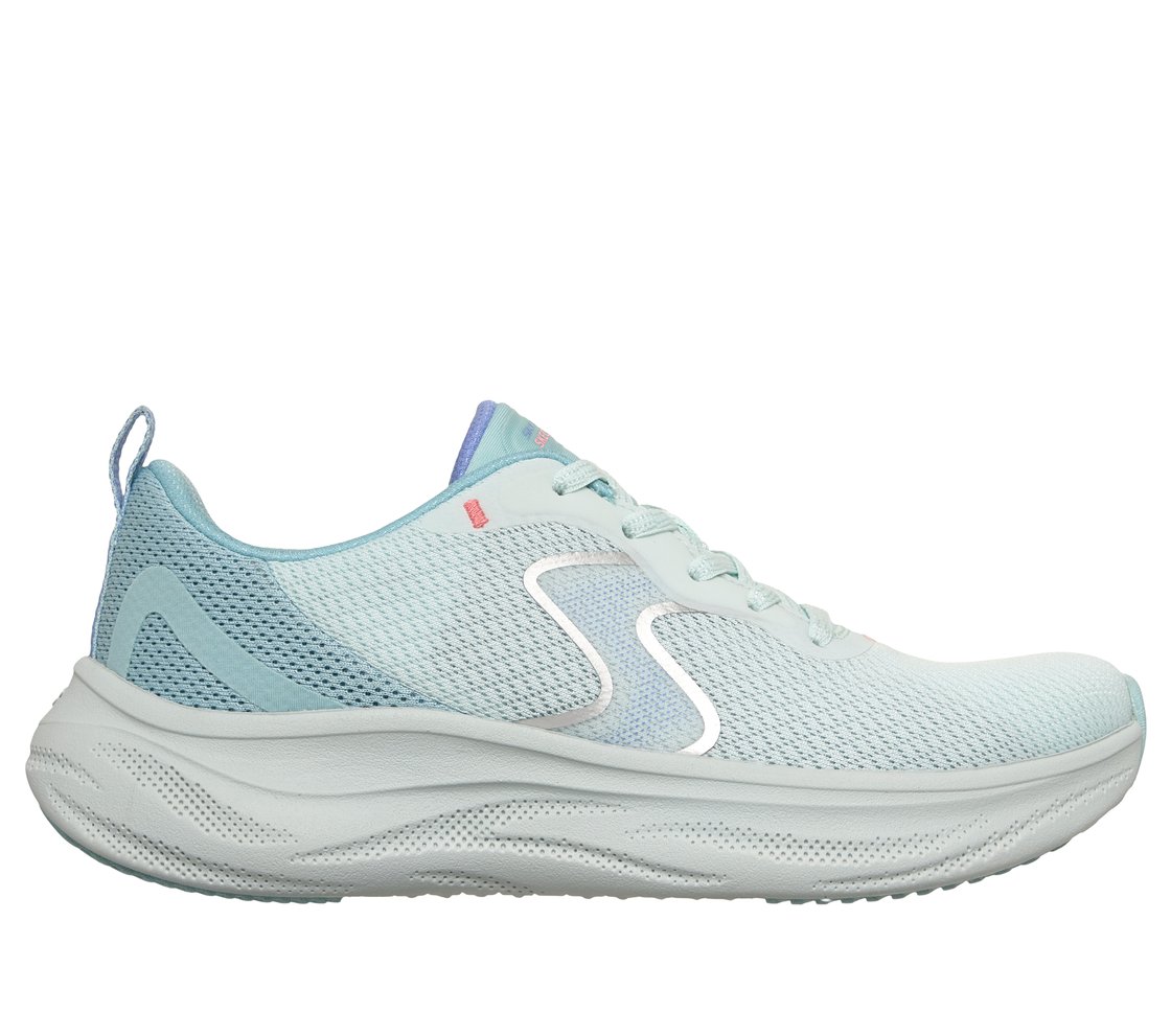 SKECH CLOUD-SMOOTH WAVE, MINT/MULTI Footwear Lateral View