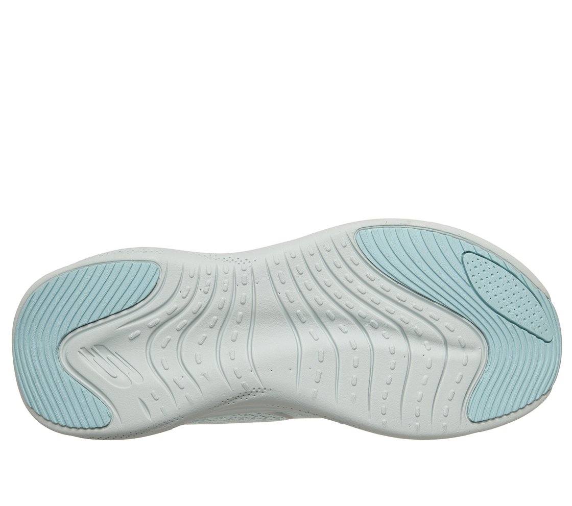 SKECH CLOUD-SMOOTH WAVE, MINT/MULTI Footwear Bottom View