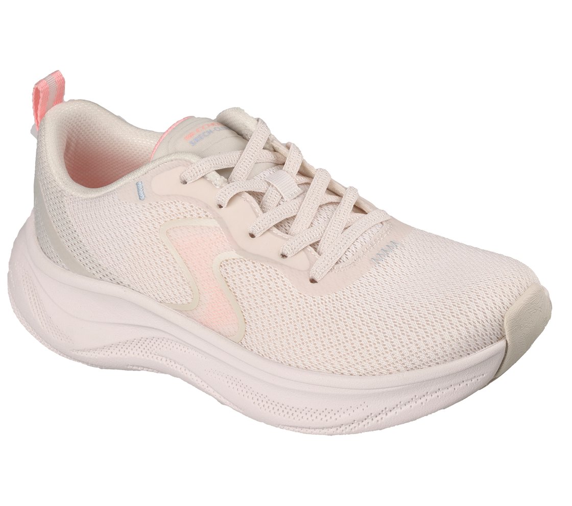 SKECH CLOUD-SMOOTH WAVE, NATURAL/PINK Footwear Right View