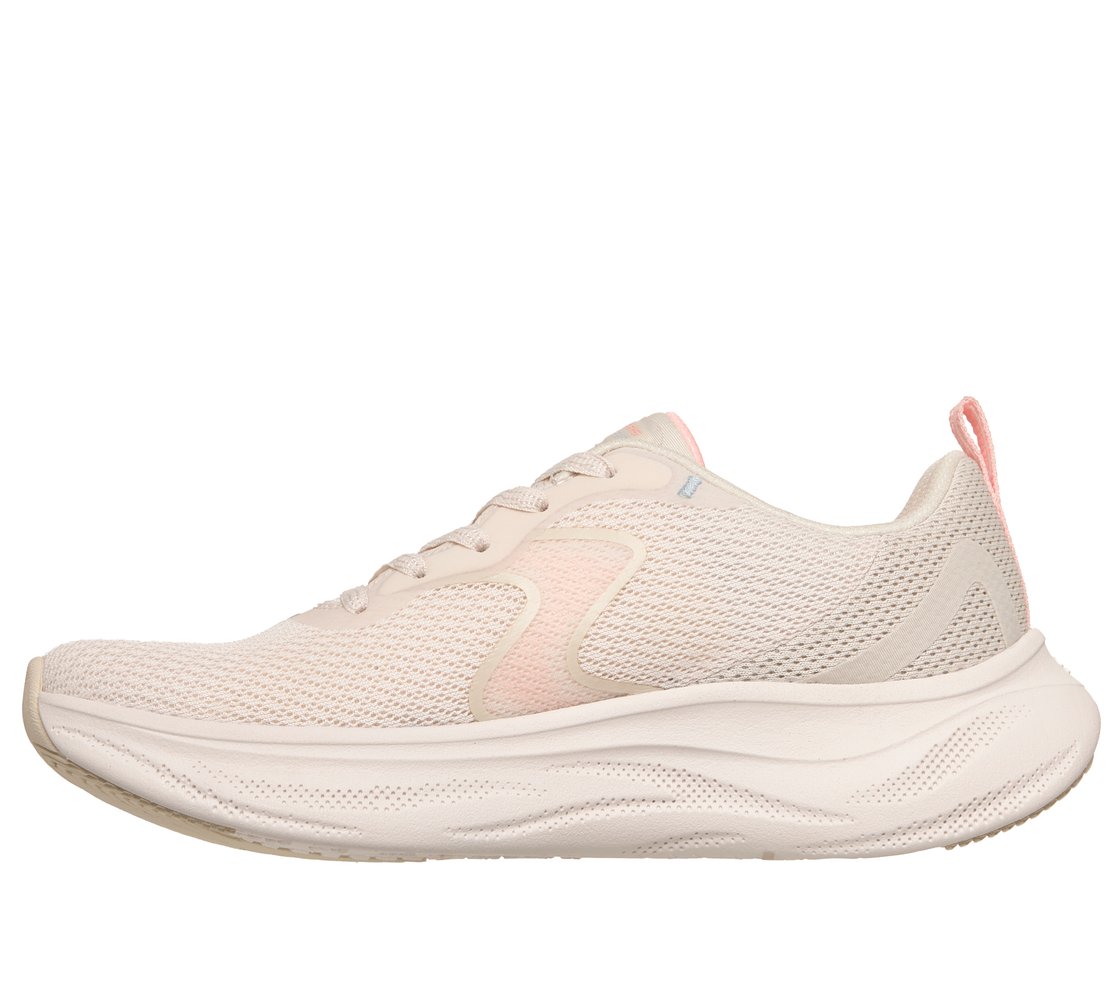 SKECH CLOUD-SMOOTH WAVE, NATURAL/PINK Footwear Left View