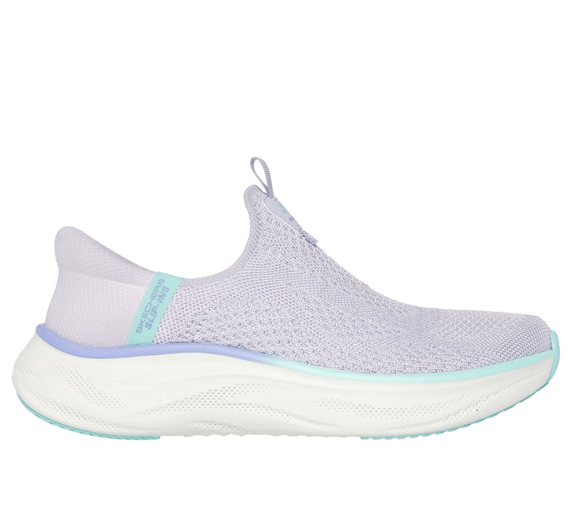 SKECH CLOUD - DREAMY HUES, LAVENDER/AQUA Footwear Lateral View