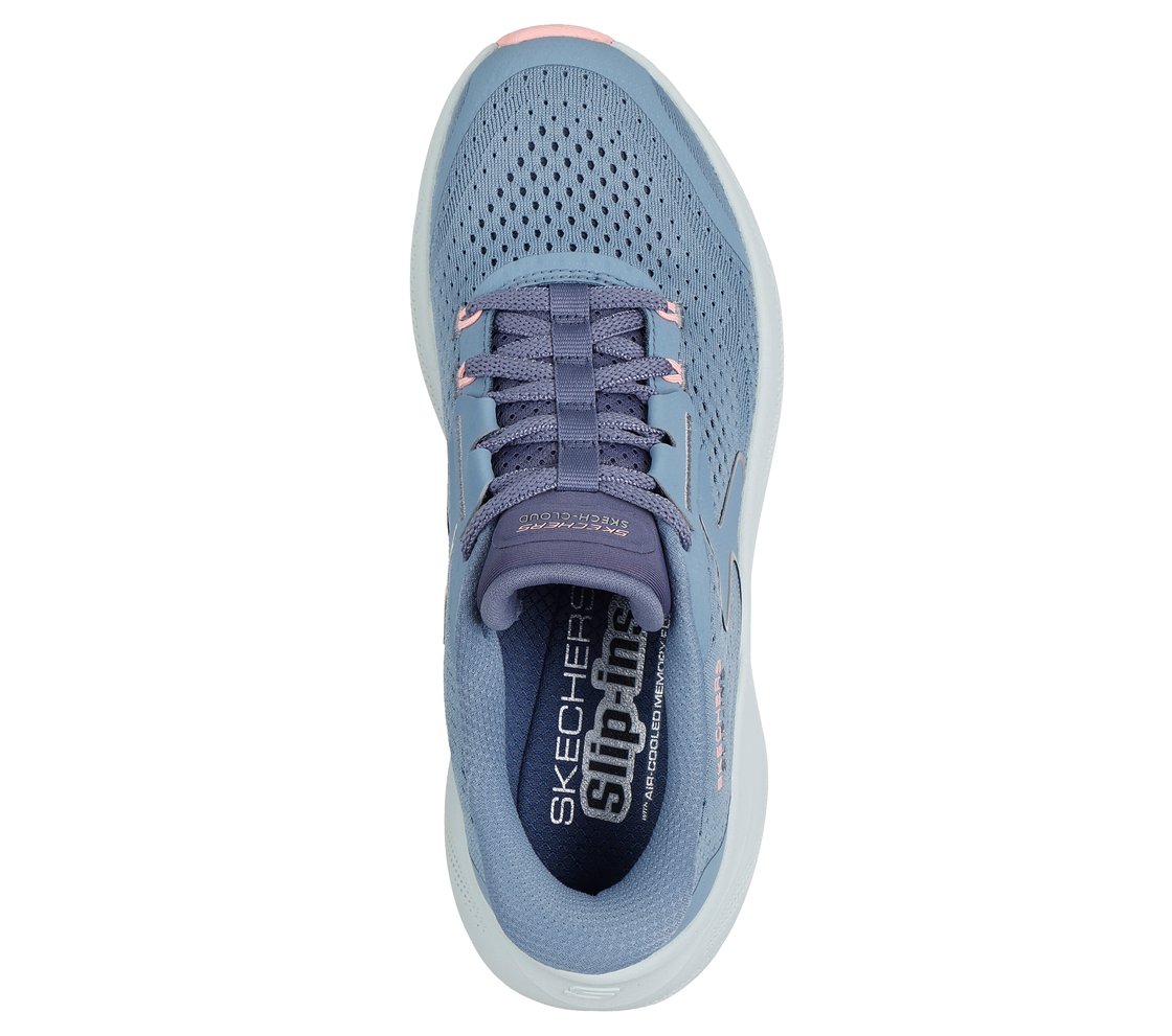 SKECH CLOUD - PLUSH HORIZON, SLATE Footwear Top View