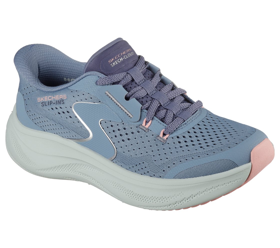 SKECH CLOUD - PLUSH HORIZON, SLATE Footwear Right View