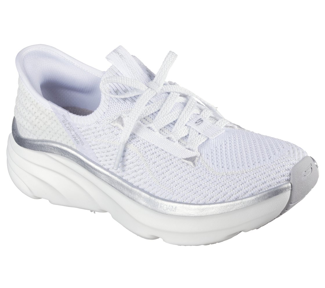 D'LUX VAPOR-EVENING GLOW, WHITE/SILVER Footwear Right View
