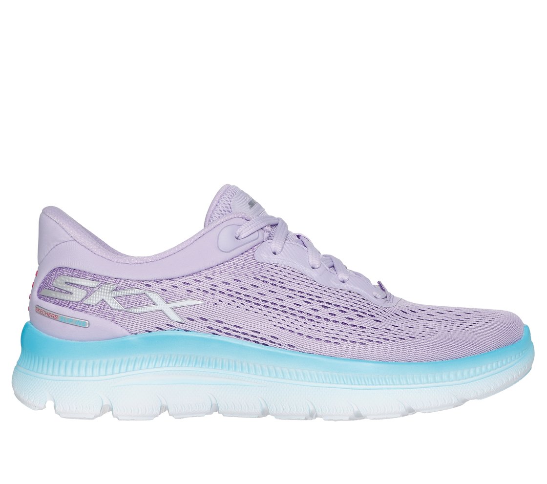 SUMMITS PLUS - LIGHT SPEED, PURPLE Footwear Lateral View