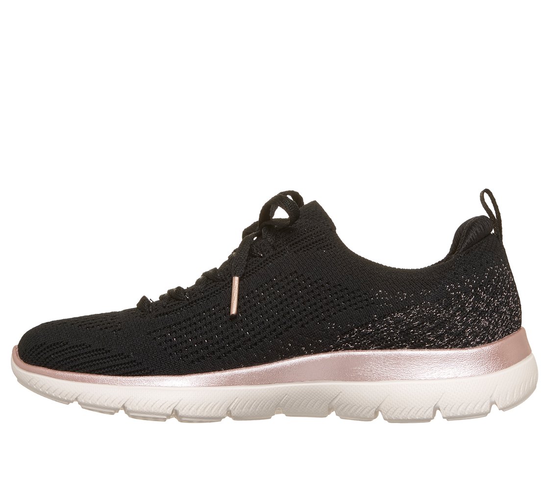 ARCH FIT SUMMITS, BLACK/ROSE GOLD Footwear Left View