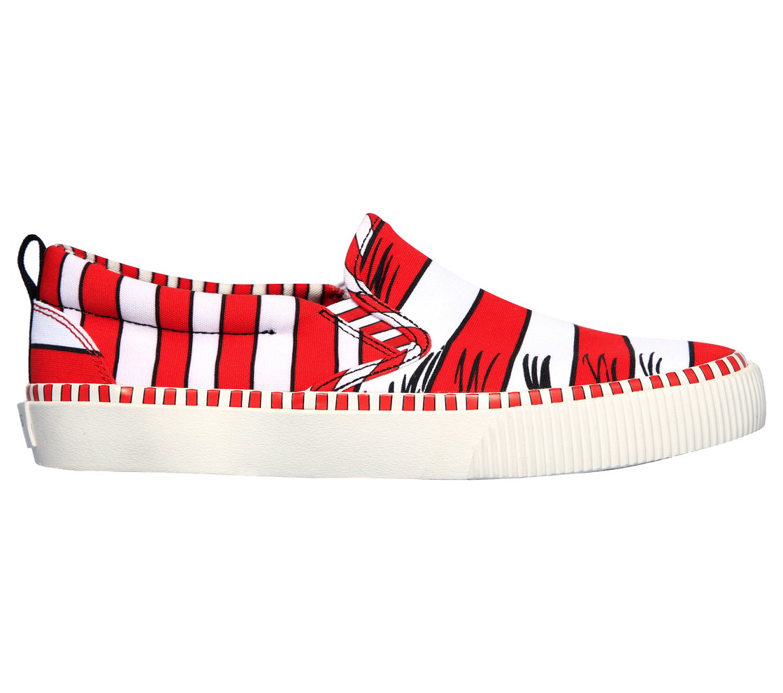 V'LITES - WE SAW HIM!, RED/WHITE Footwear Lateral View