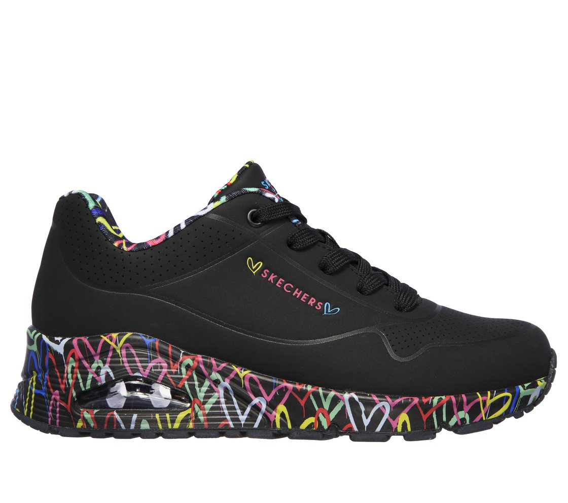 UNO - LOVING LOVE, BBLACK Footwear Lateral View