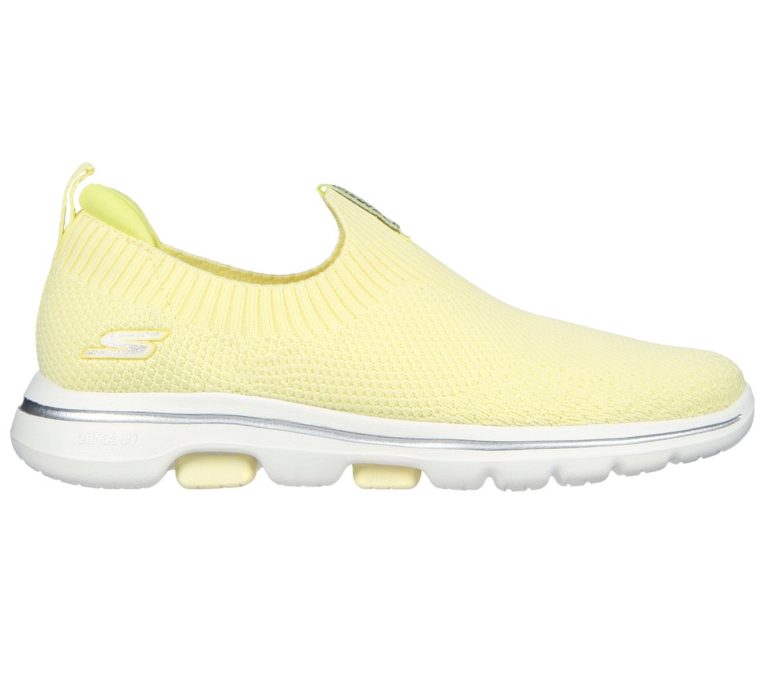 GO WALK 5 - TRENDY, YELLOW Footwear Right View