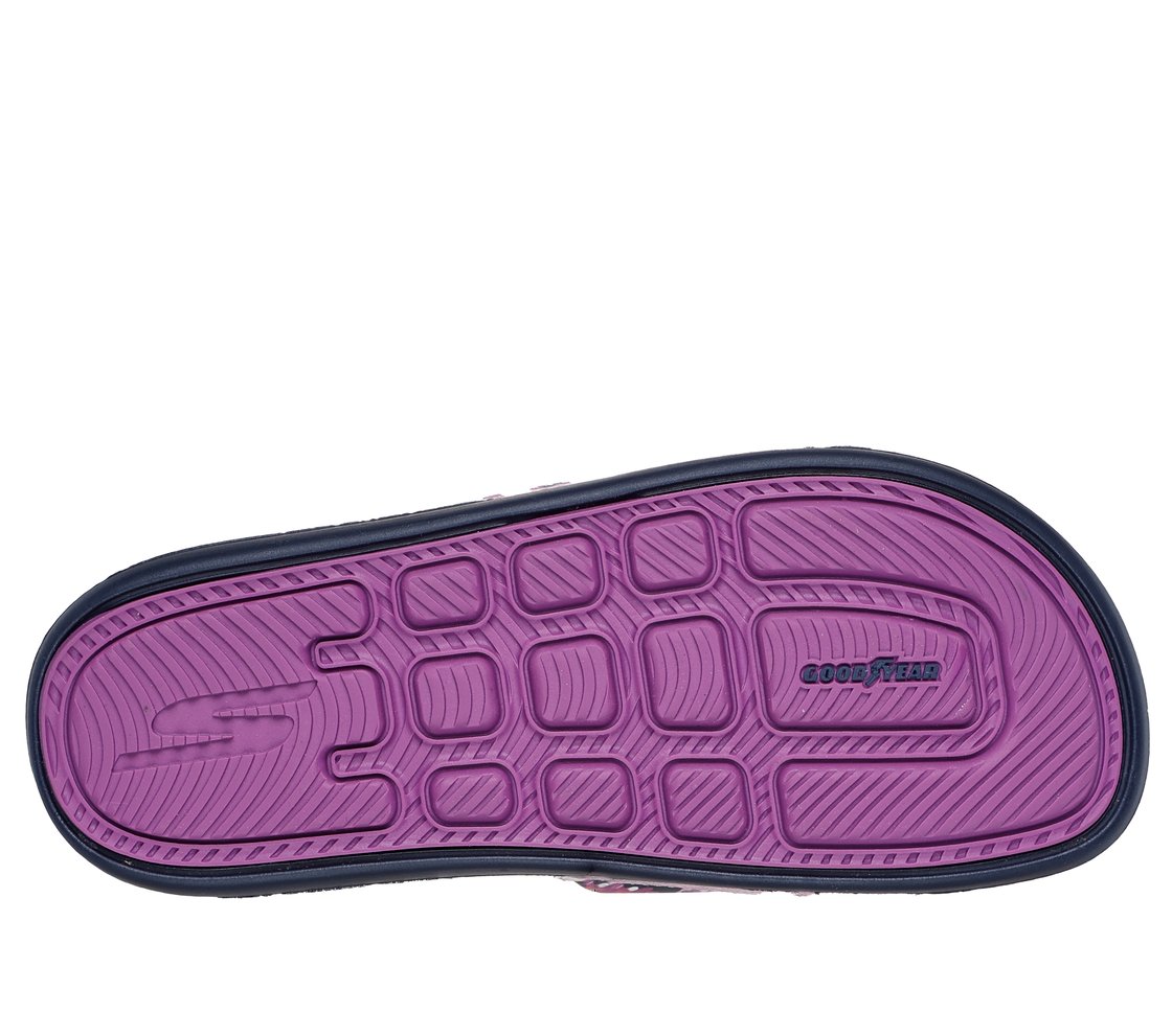 HYPER SLIDE - FLORAL BLOOMS, NAVY Footwear Bottom View