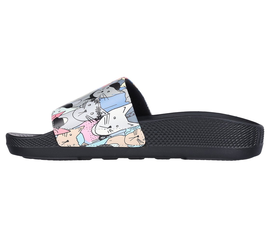 HYPER SLIDE - PAWSOME, BLACK/MULTI Footwear Left View