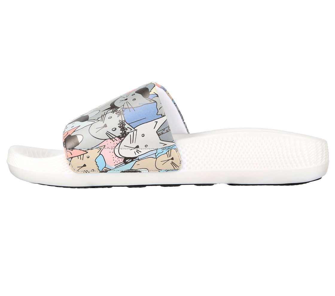 HYPER SLIDE - PAWSOME, WHITE/MULTI Footwear Left View