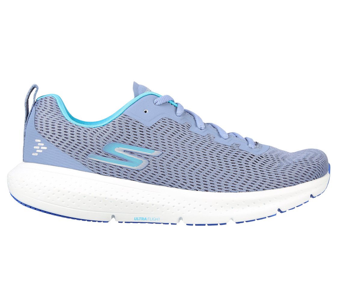 GO RUN SUPERSONIC, SLATE Footwear Lateral View