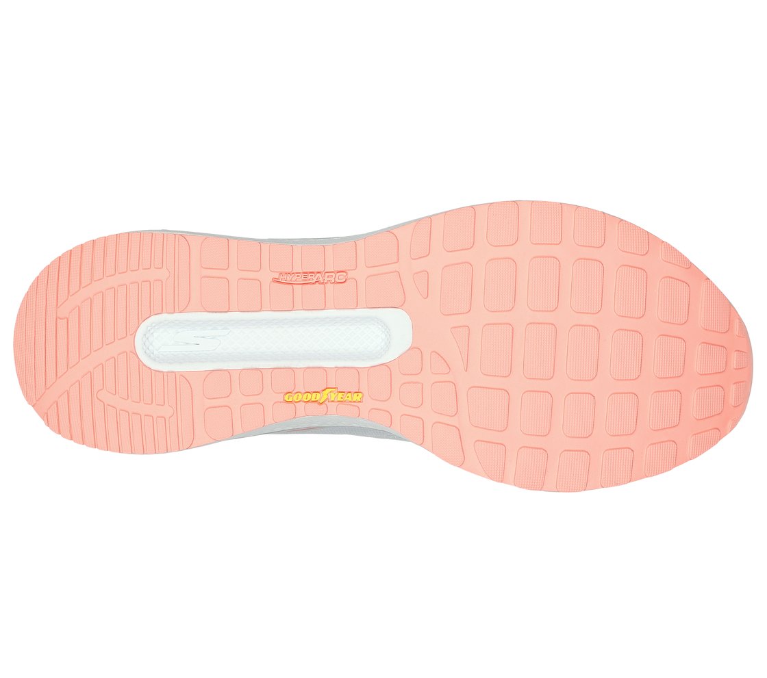 GO RUN PERSISTENCE, GRAY/PINK Footwear Bottom View