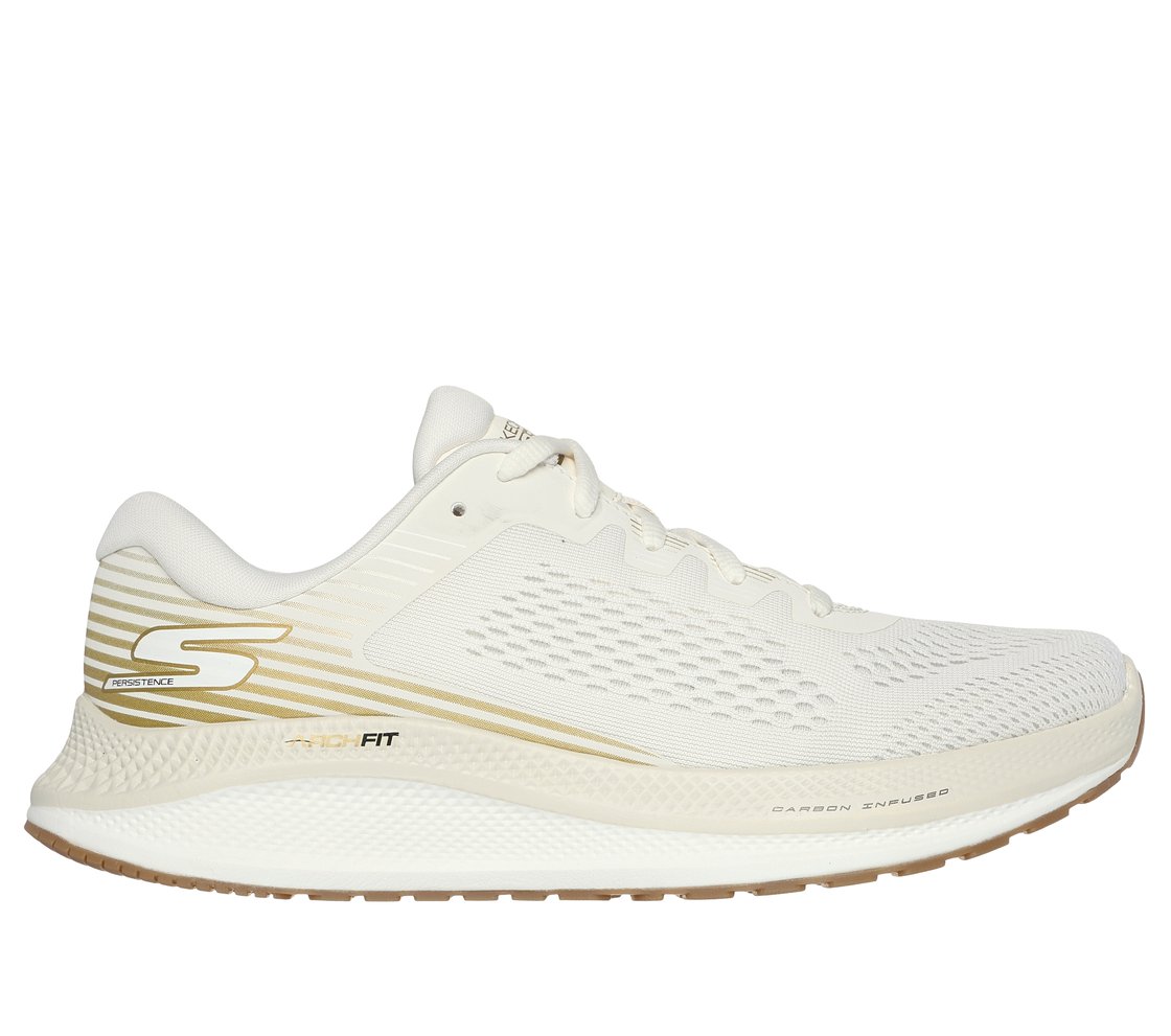 GO RUN PERSISTENCE, OFF WHITE Footwear Lateral View