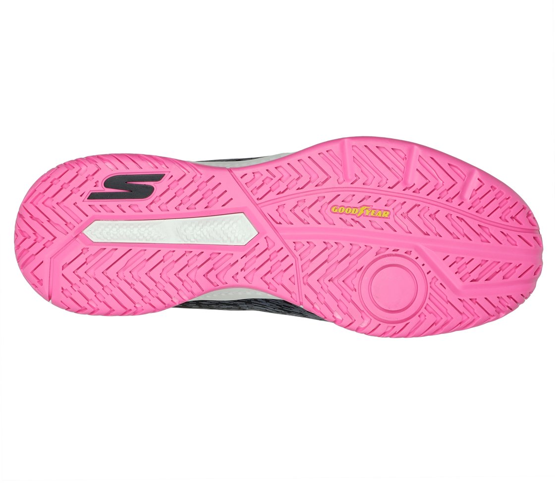 SKECHERS VIPER COURT- PICKLEBALL, BLACK Footwear Bottom View