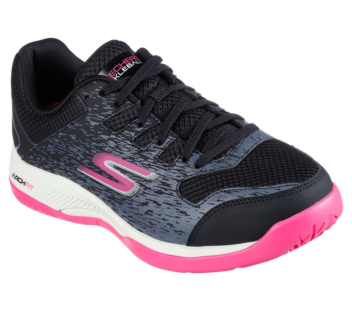 SKECHERS VIPER COURT- PICKLEBALL, BLACK Footwear Right View