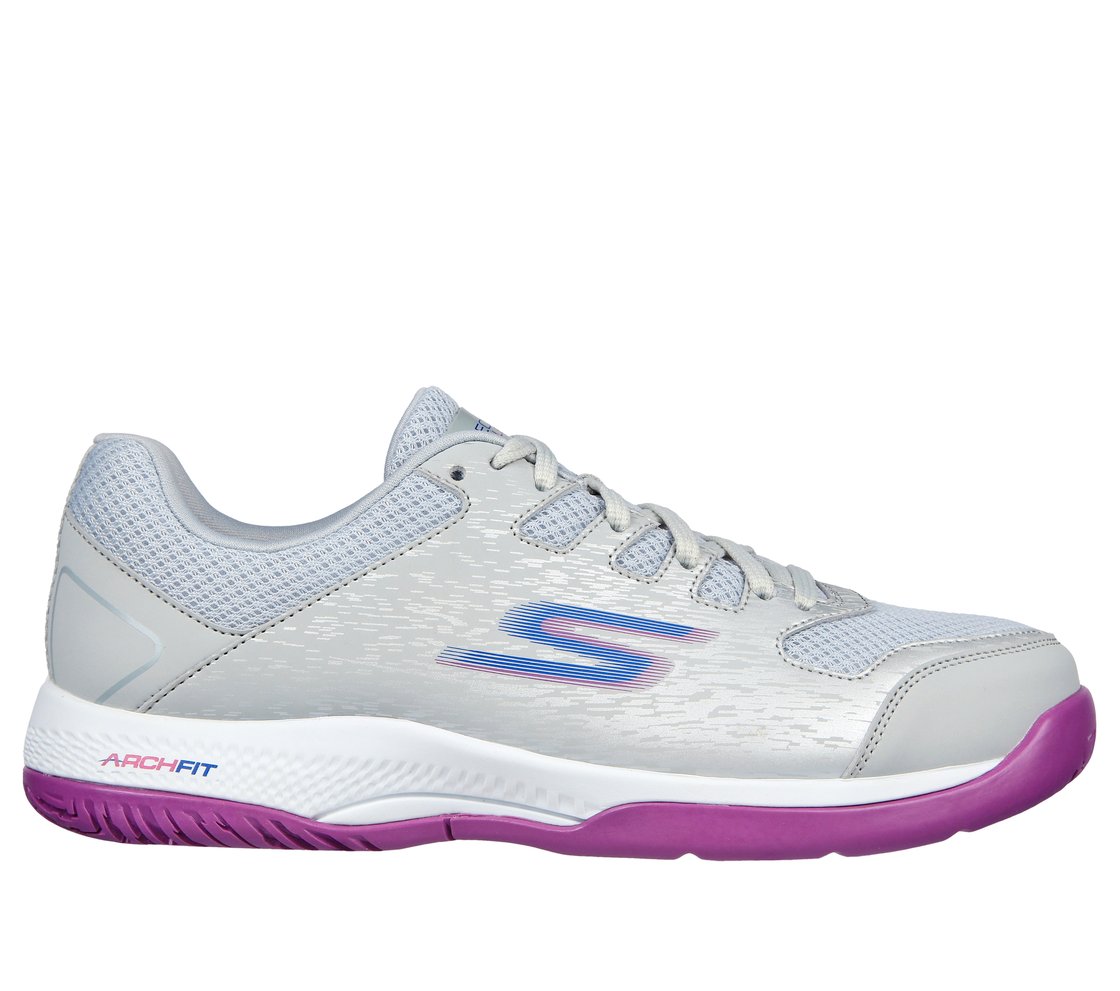 SKECHERS VIPER COURT- PICKLEBALL, GREY Footwear Lateral View