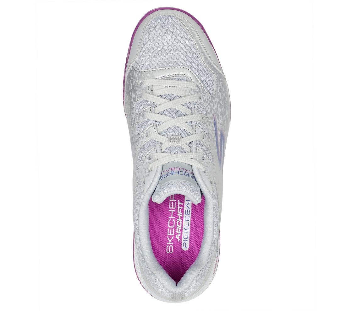 SKECHERS VIPER COURT- PICKLEBALL, GREY Footwear Top View