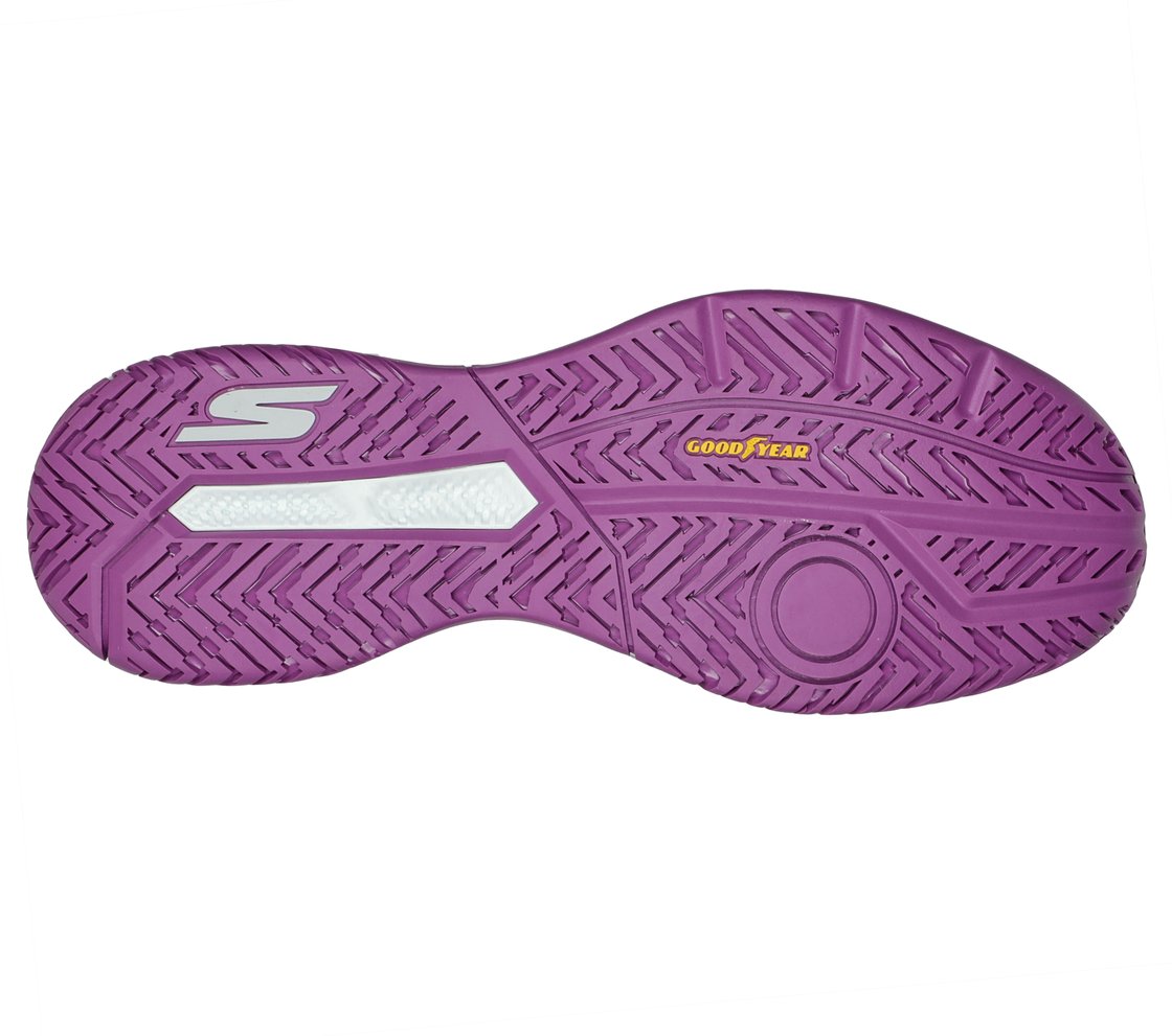 SKECHERS VIPER COURT- PICKLEBALL, GREY Footwear Bottom View