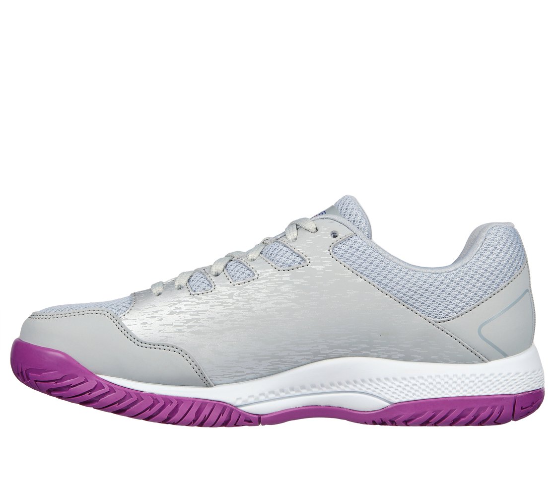 SKECHERS VIPER COURT- PICKLEBALL, GREY Footwear Left View