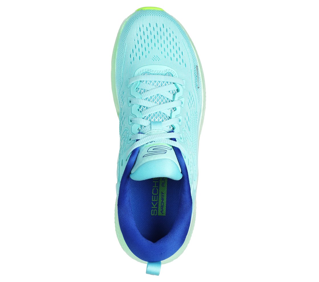 GO RUN MAX ROAD 6, BLUE/LIME Footwear Top View