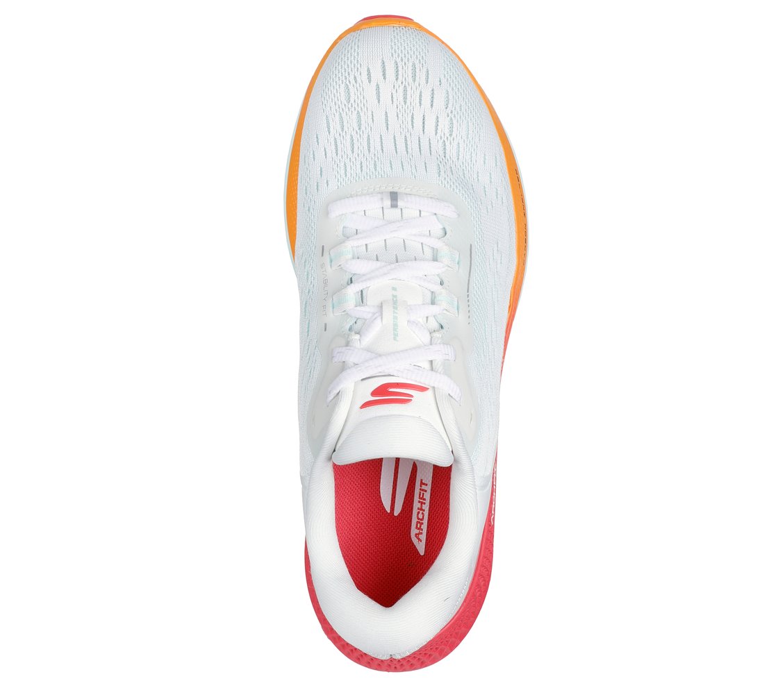 GO RUN PERSISTENCE 2, WHITE/MULTI Footwear Top View
