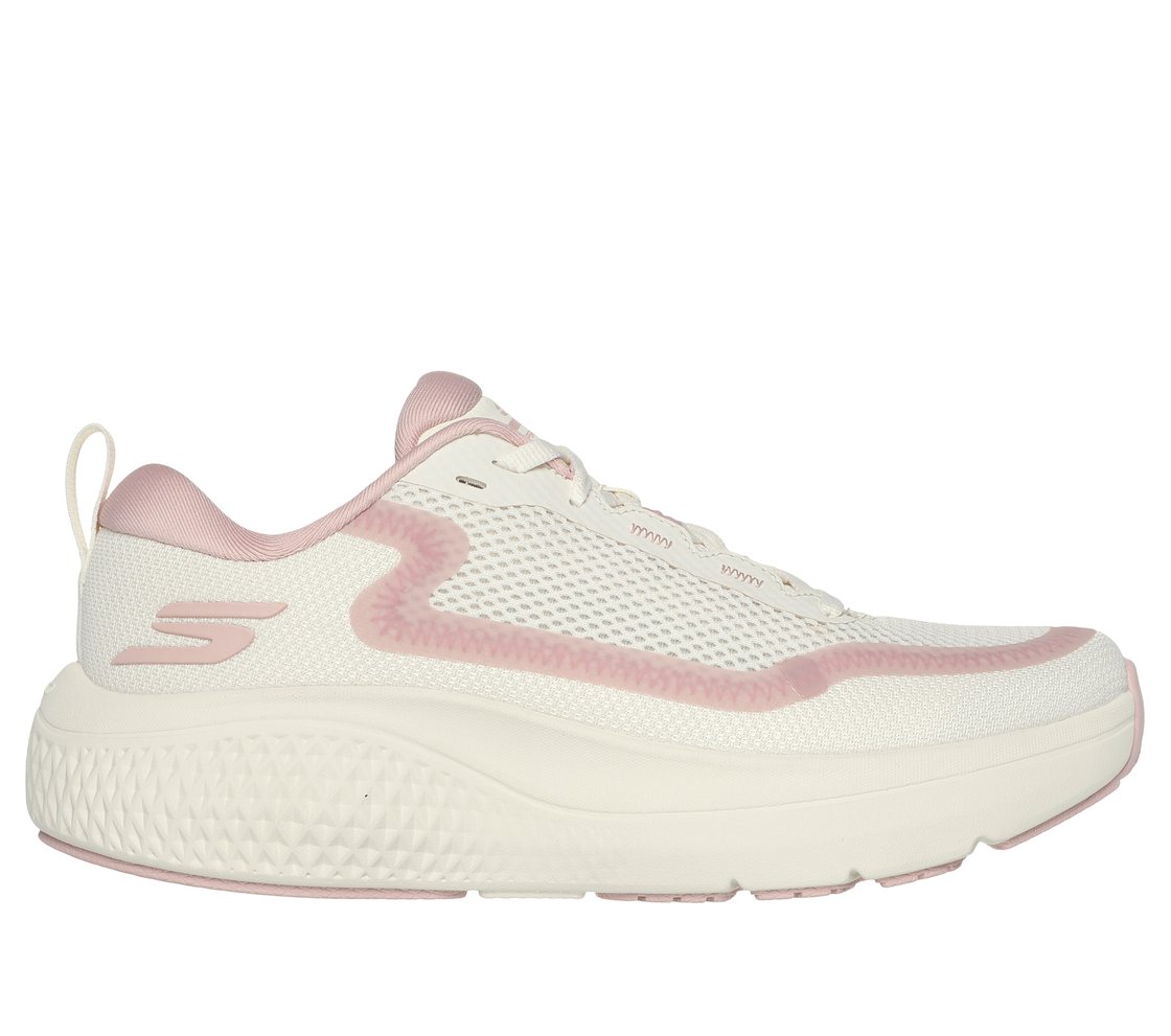 GO RUN SUPERSONIC MAX, NATURAL/PINK Footwear Lateral View