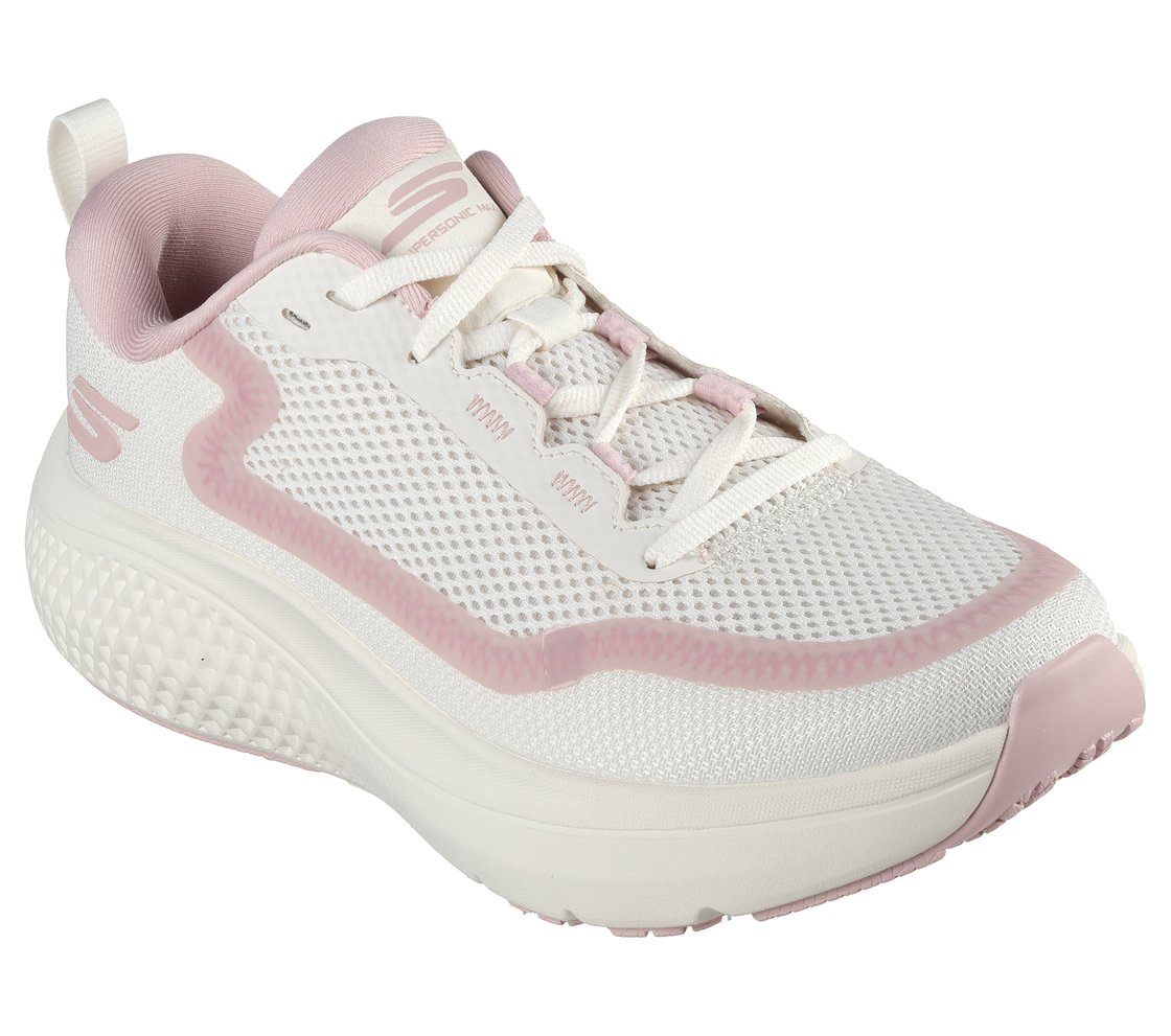 GO RUN SUPERSONIC MAX, NATURAL/PINK Footwear Right View