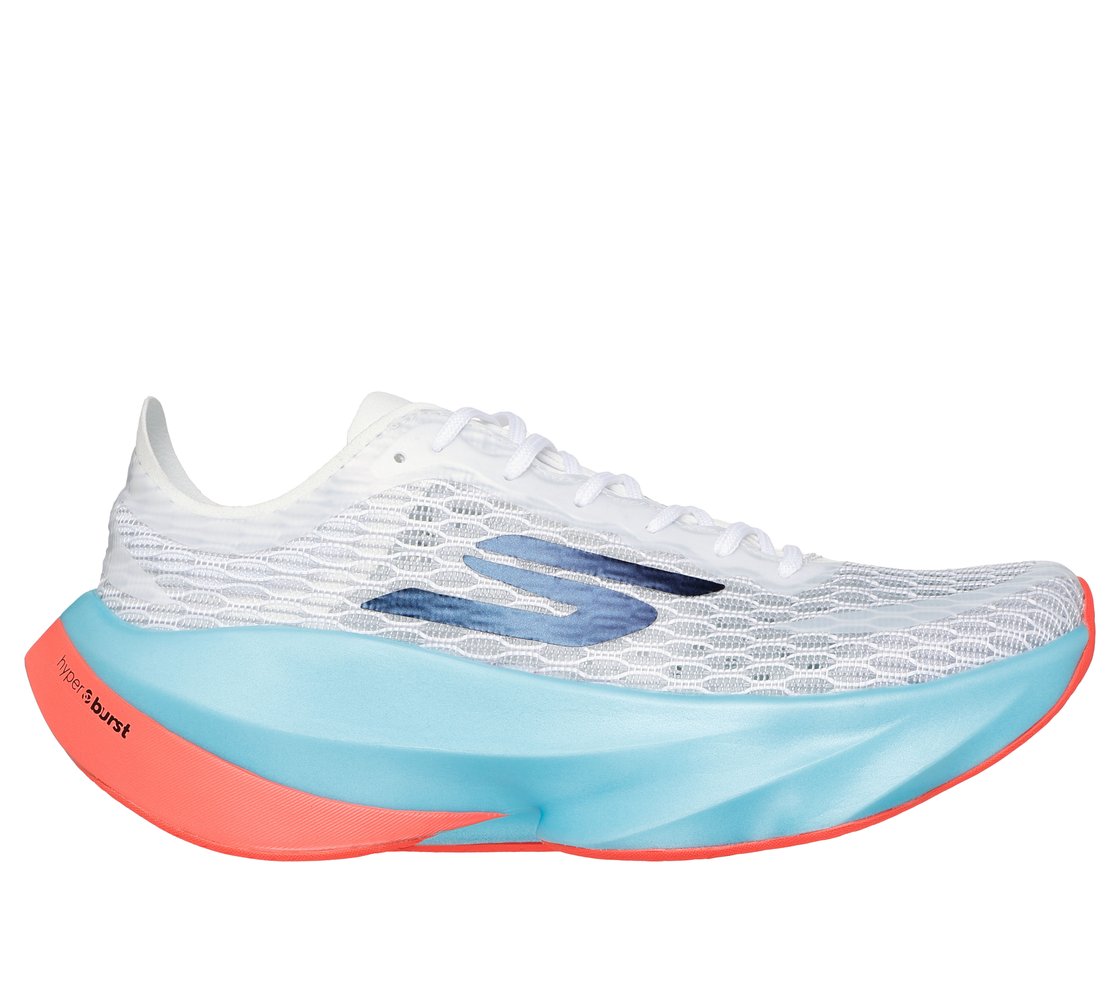 SKX AERO TEMPO, WHITE/TURQUOISE Footwear Lateral View