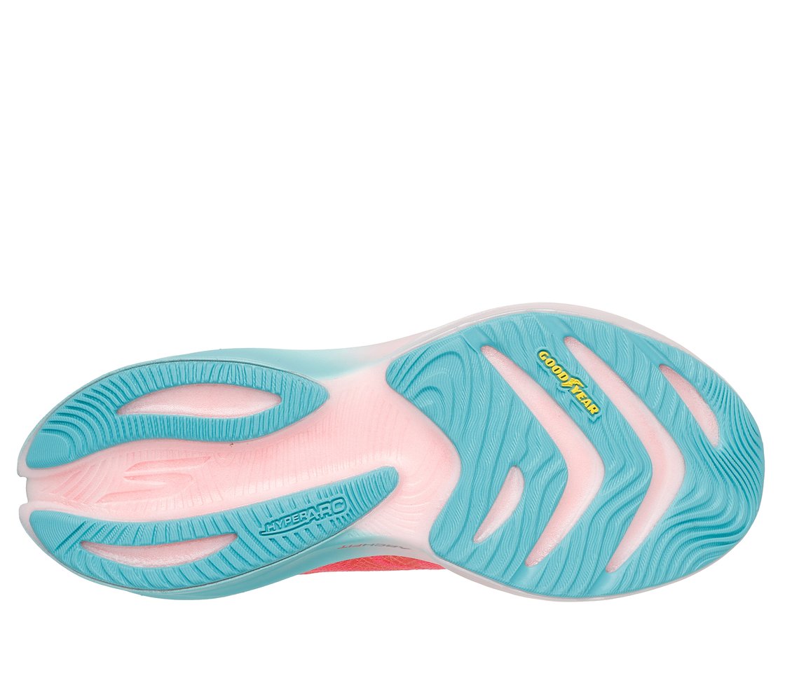 SKECHERS AERO SPARK, CORAL Footwear Bottom View