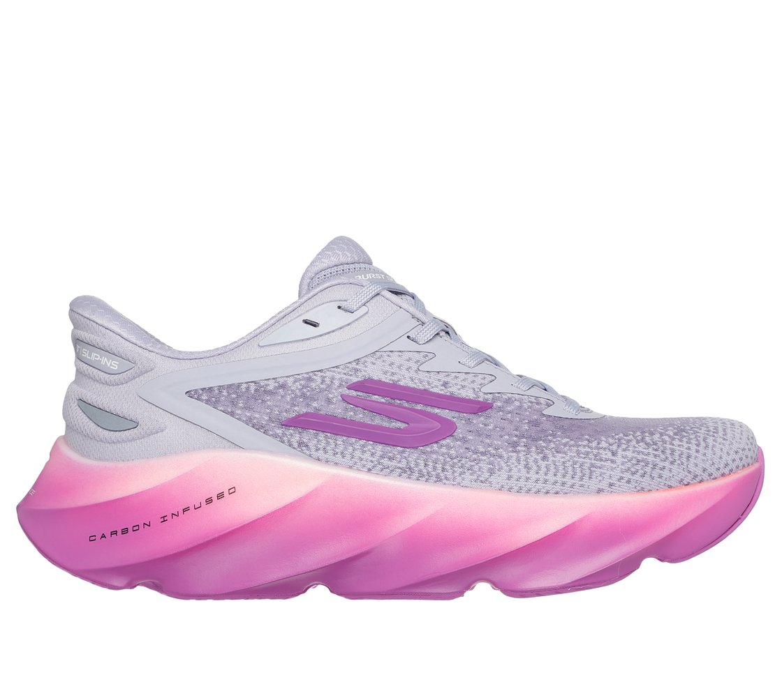 SKX AERO BURST - SI, LAVENDER/NEON PINK Footwear Lateral View