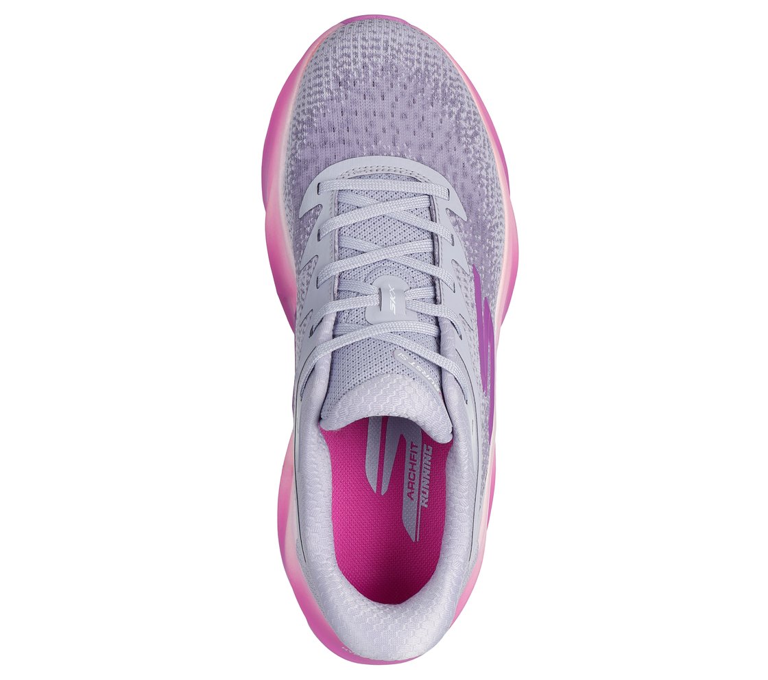 SKX AERO BURST - SI, LAVENDER/NEON PINK Footwear Top View