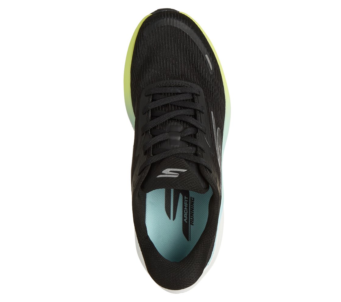 SKX AERO PULSE, BLACK/YELLOW/BLUE Footwear Top View