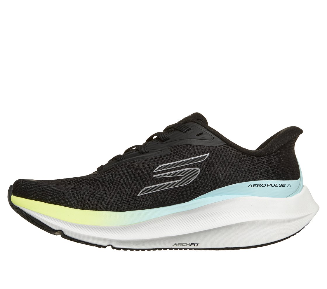 SKX AERO PULSE, BLACK/YELLOW/BLUE Footwear Left View