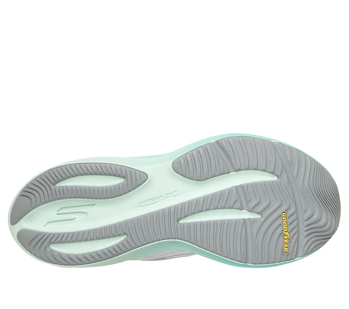 SKECHERS AERO PULSE, WHITE/ROSE Footwear Bottom View