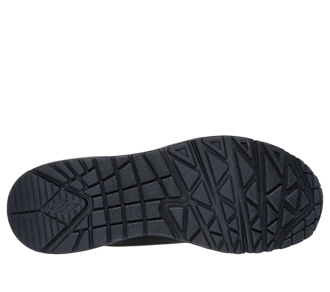 UNO - POP BACK, BLACK/HOT PINK Footwear Bottom View