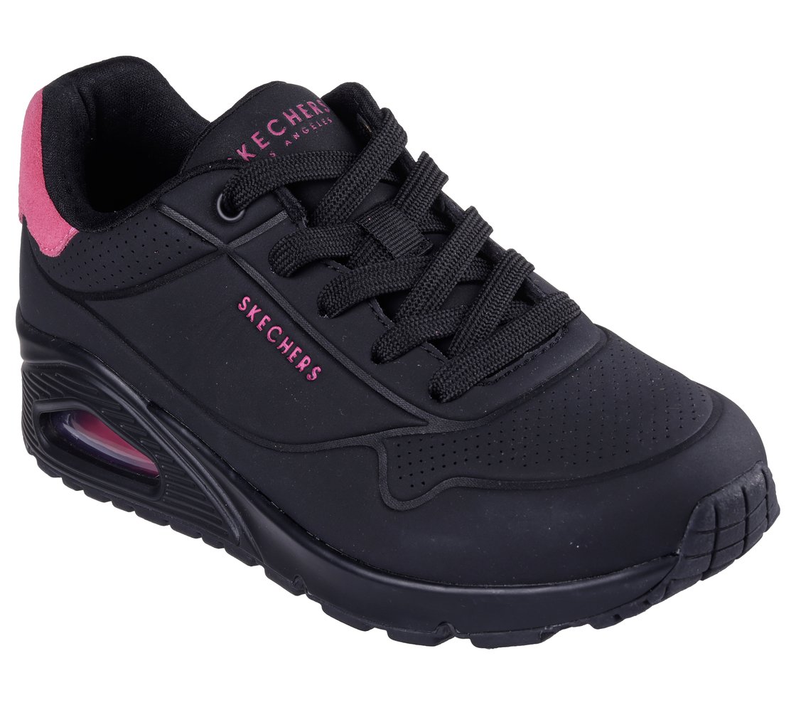 UNO - POP BACK, BLACK/HOT PINK Footwear Right View