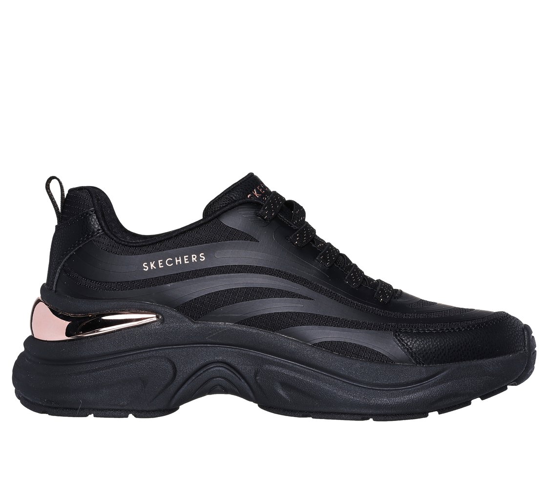 HAZEL - STEP N FLOW, BLACK Footwear Lateral View