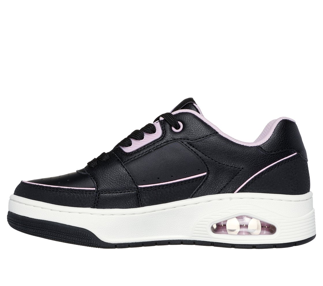 UNO COURT - COURTED STYLE, BLACK/LIGHT PINK Footwear Left View