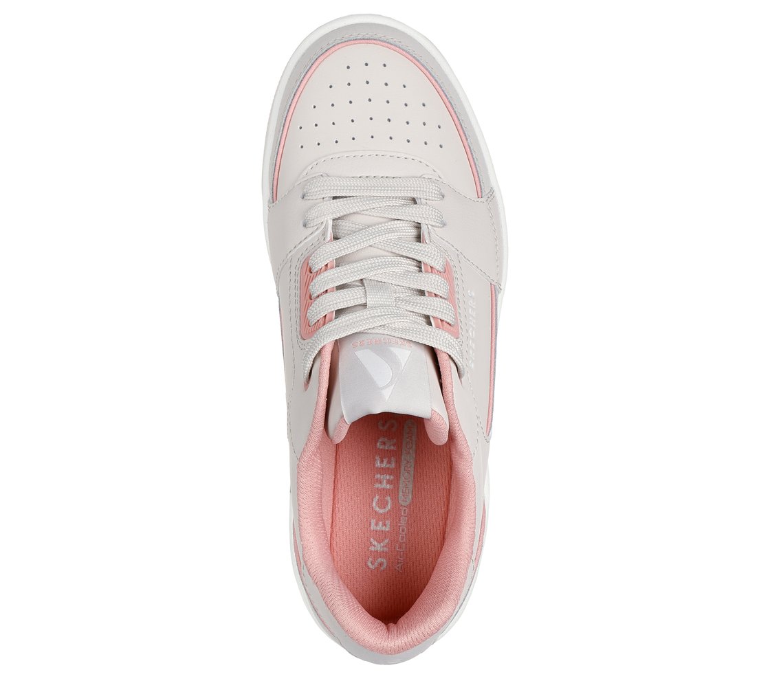 UNO COURT - COURTED STYLE, NATURAL/CORAL Footwear Top View