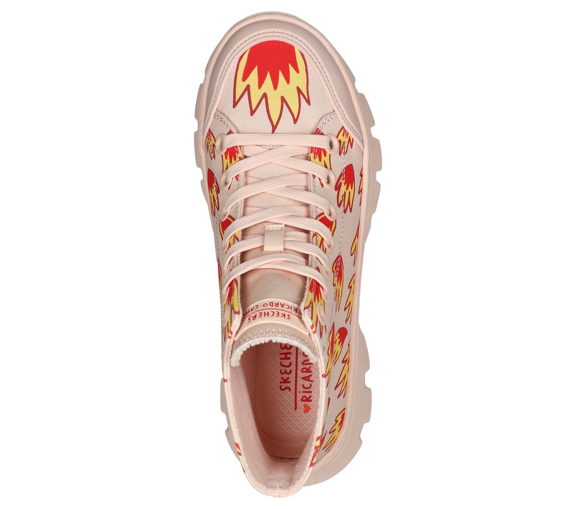 ROADIES SURGE - TINY FLAMES, PINK/MULTI Footwear Top View