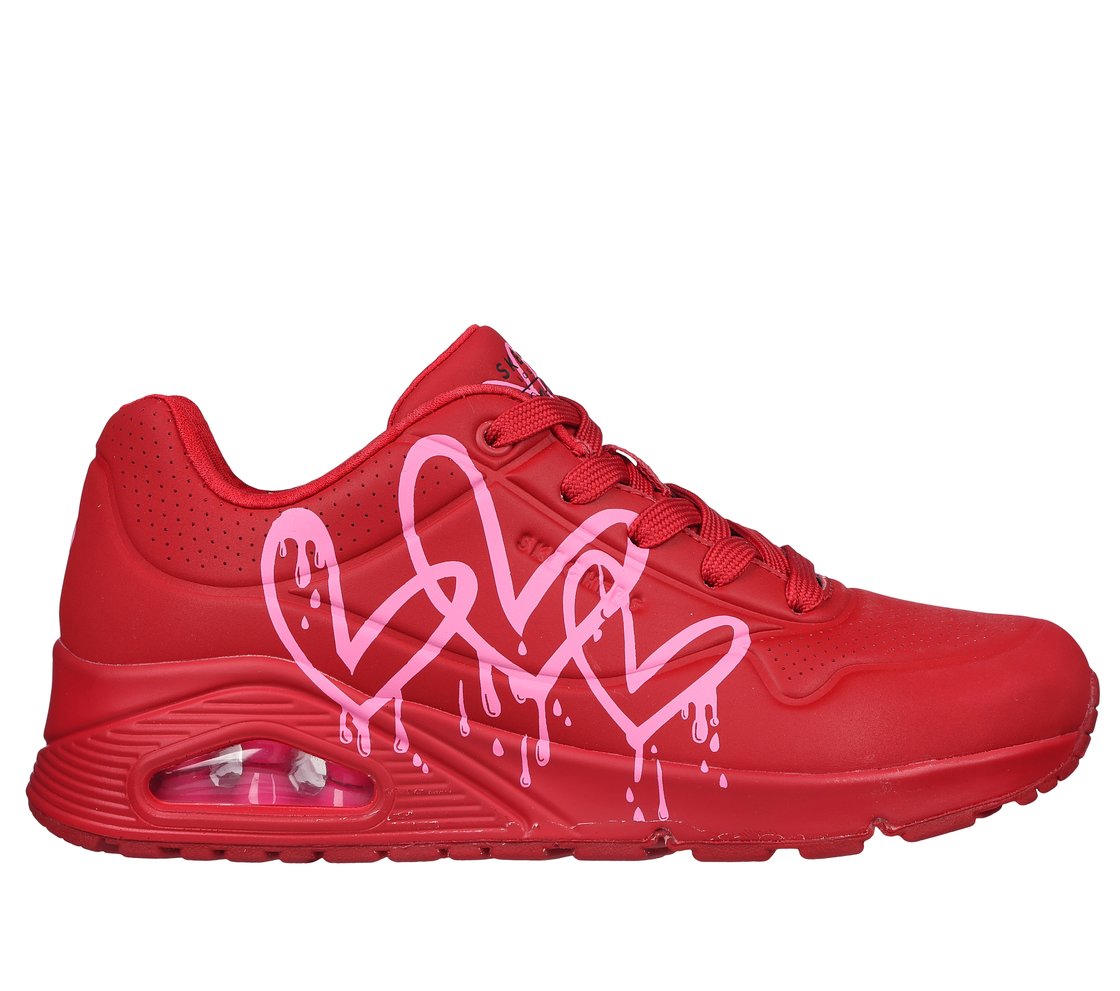 UNO, RED/PINK Footwear Lateral View