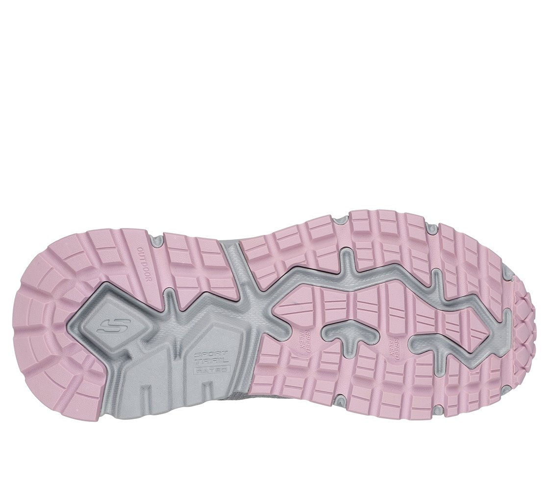D'LUX JOURNEY - MARIGOLD, CHARCOAL/PURPLE Footwear Bottom View