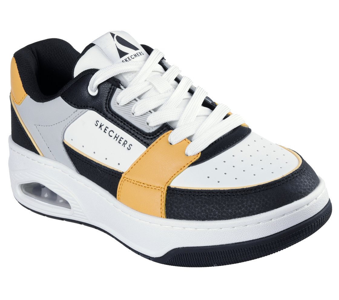 UNO COURT - LOW-POST, WHITE/BLACK/YELLOW