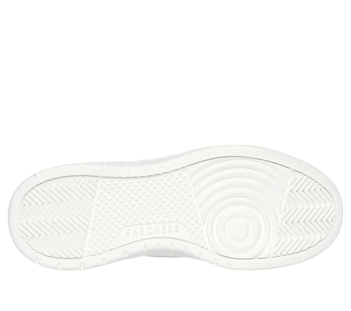 UNO COURT - LOW-POST, WWHITE/GREEN Footwear Bottom View