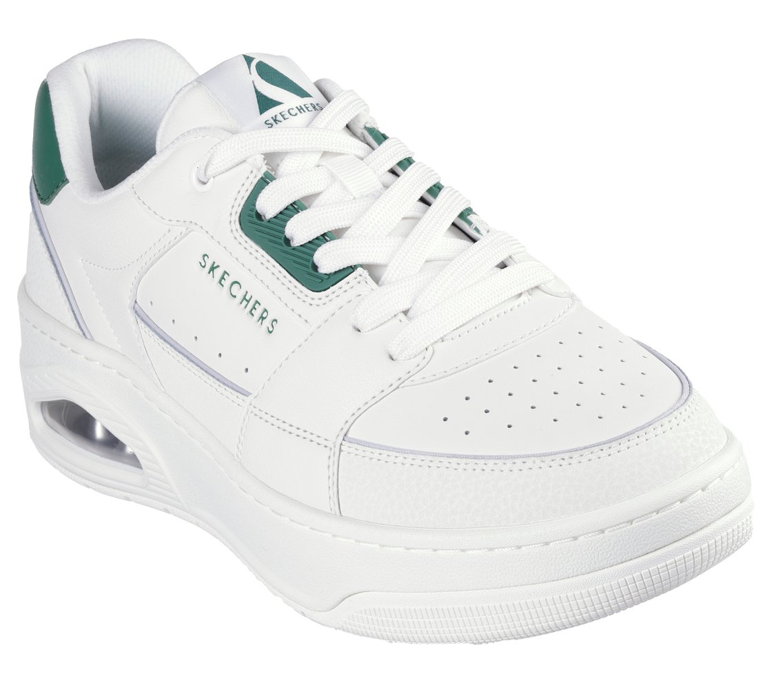 UNO COURT - LOW-POST, WWHITE/GREEN Footwear Right View