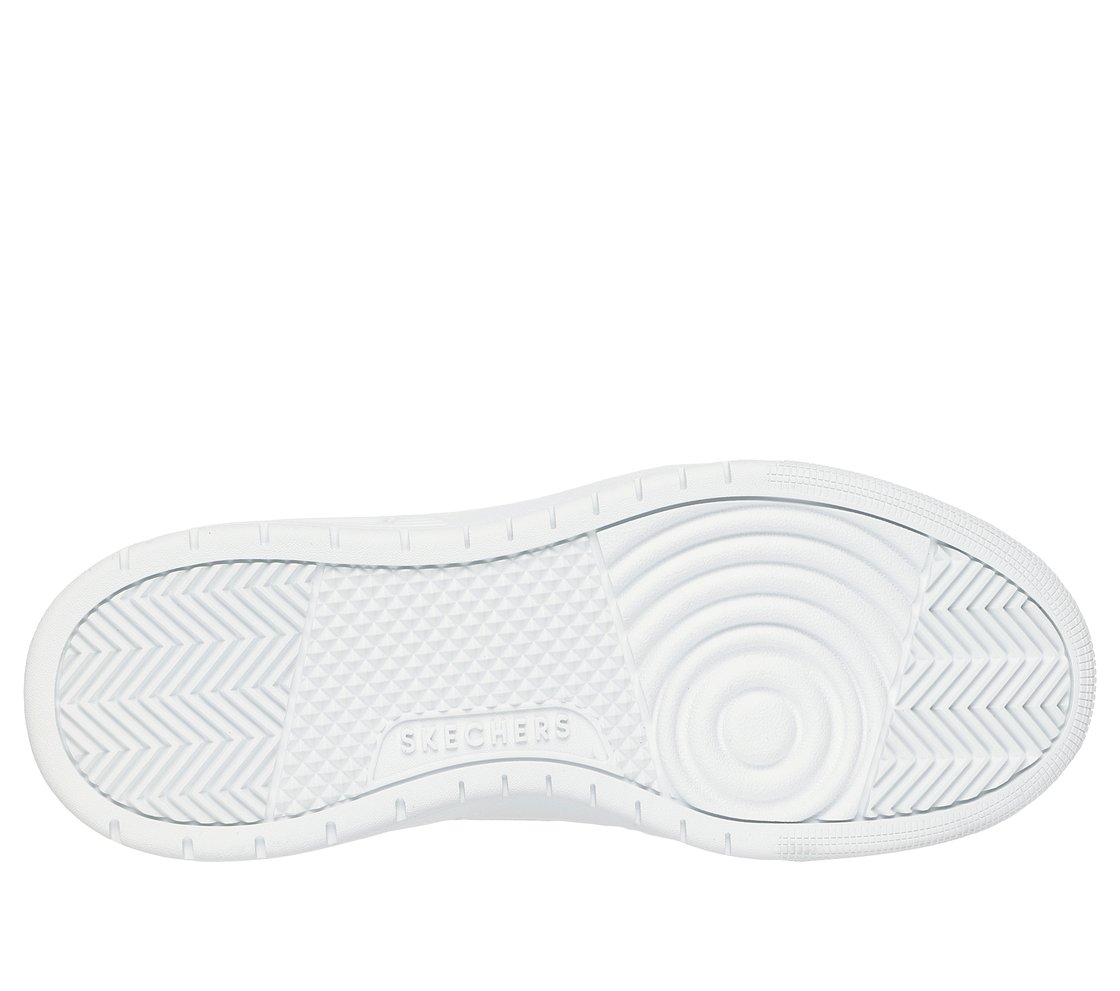 UNO COURT - LOW-POST, WHITE Footwear Bottom View